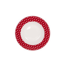 Глубокая тарелка Red with dots 22 см