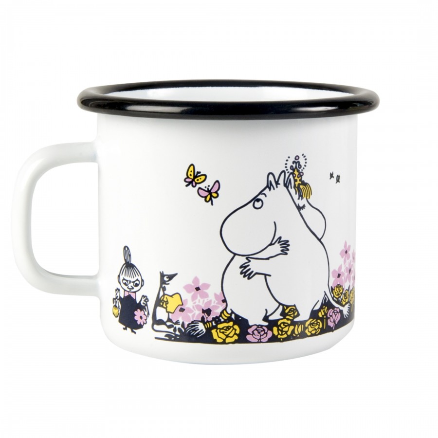 Moomin Кружка эмалированная Объятия, 250 мл (ТОВАР ИЗ АУТЛЕТА)