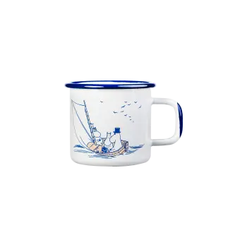 Кружка эмалированная Moomin Моряки White, 370 мл