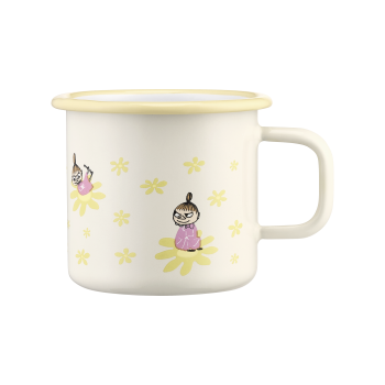 Кружка эмалированная Moomin Цветы Yellow, 370 мл