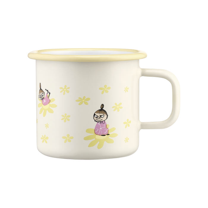 Кружка эмалированная Moomin Цветы Yellow, 370 мл