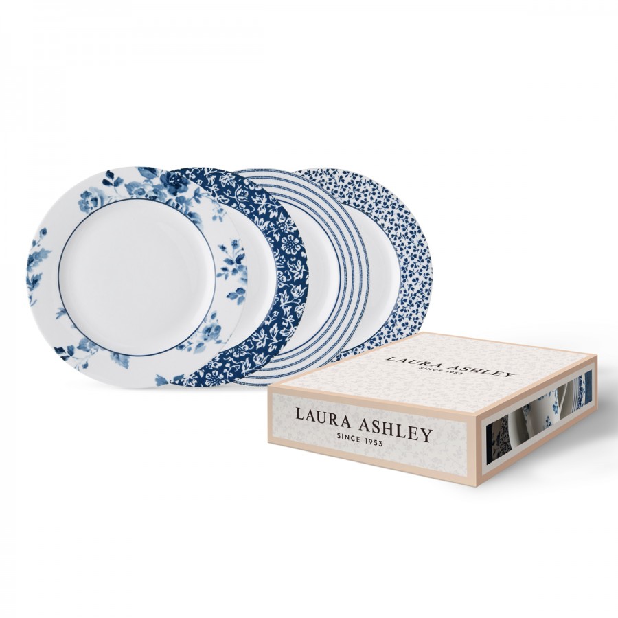 Набор тарелок Laura Ashley Mix Blue 20 см 4 шт