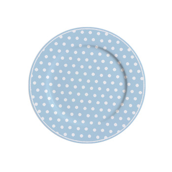 Десертная тарелка Blue with dots 19 см