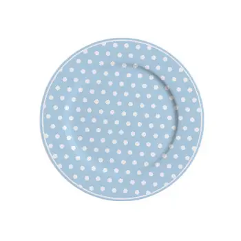 Десертная тарелка Blue with dots 19 см