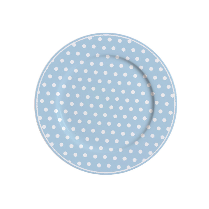 Десертная тарелка Blue with dots 19 см