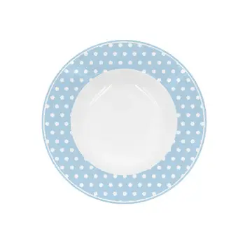 Глубокая тарелка Blue with dots 22 см