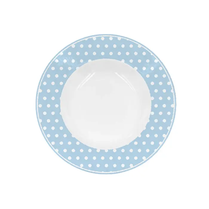 Глубокая тарелка Blue with dots 22 см