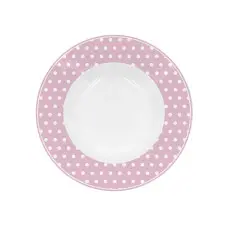 Глубокая тарелка Pink with dots 22 см