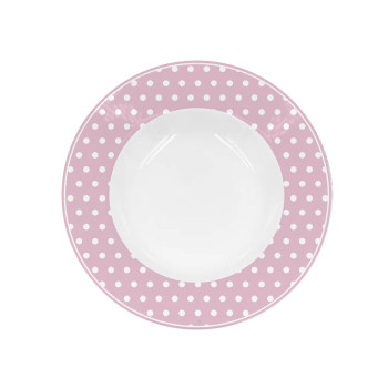 Глубокая тарелка Pink with dots 22 см