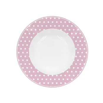 Глубокая тарелка Pink with dots 22 см