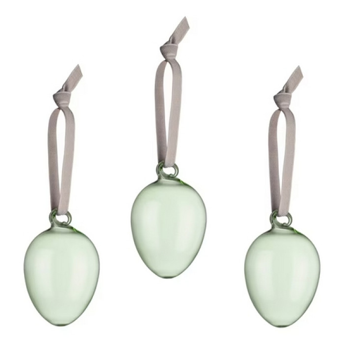 Набор подвесных украшений Egg green 3 шт