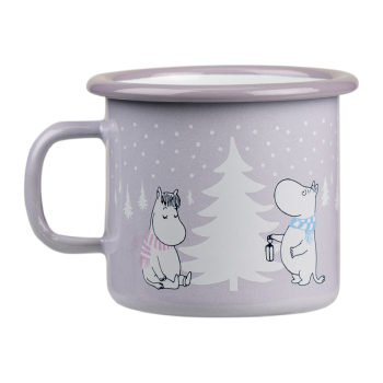 Moomin Кружка эмалированная Снегопад, 250 мл (ТОВАР ИЗ АУТЛЕТА)