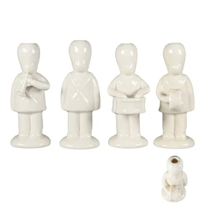 Подсвечник Old Christmas Soldier white 13,5 см, в асс.