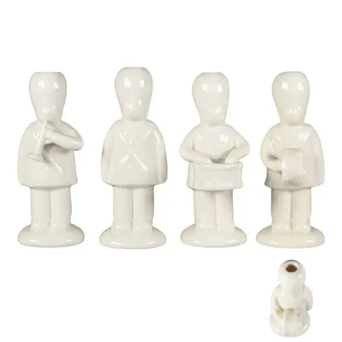Подсвечник Old Christmas Soldier white 13,5 см, в асс.