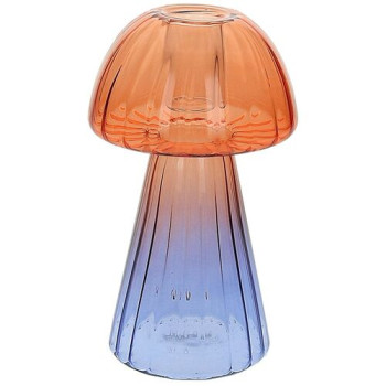 Подсвечник Gl Design Mushroom Viola/Rosso 15 см