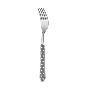 Вилка Cuoricini Heart Grey