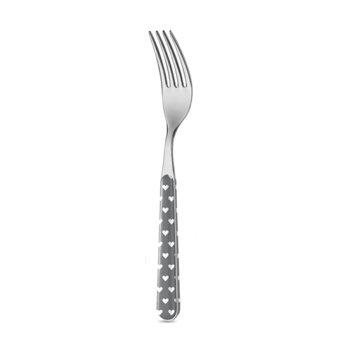 Вилка Cuoricini Heart Grey