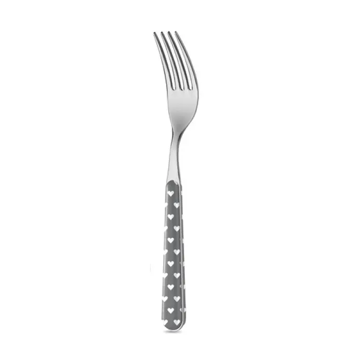 Вилка Cuoricini Heart Grey