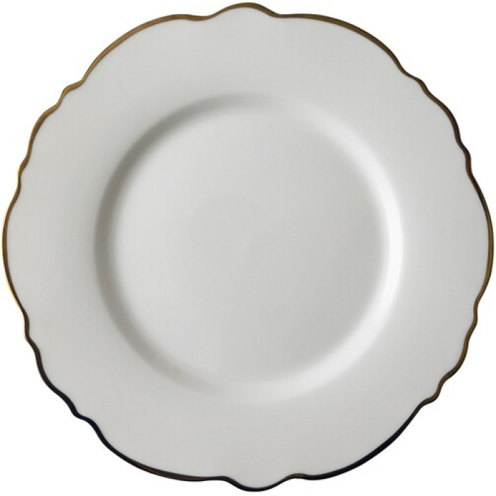 Тарелка Dutch Rose Irregular White Gold 21 см