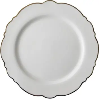 Тарелка Dutch Rose Irregular White Gold 26 см
