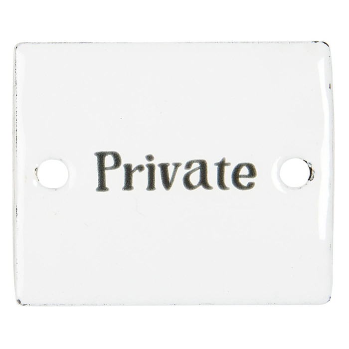 Металлическая табличка Private