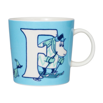 Кружка Moomin Алфавит, буква F, 400 мл