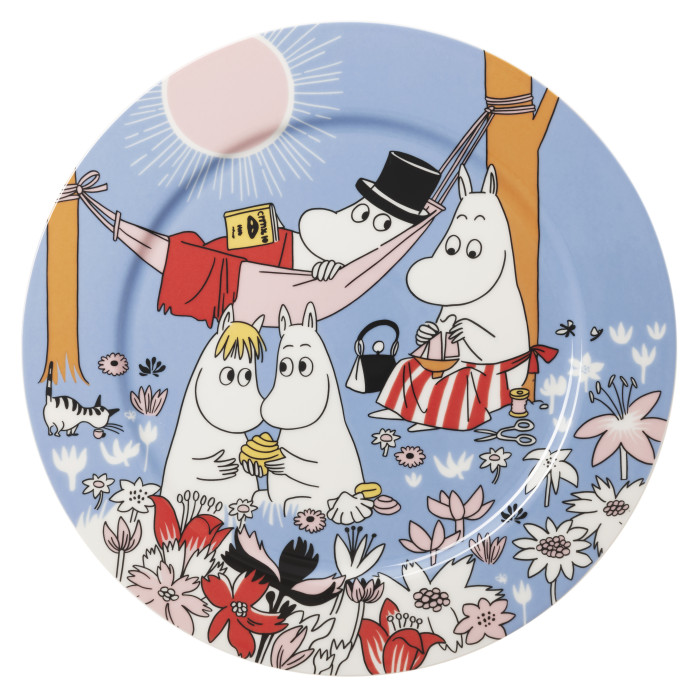 Тарелка для сервировки Moomin Семейное времяпрепровождение 80 blue, 30 см