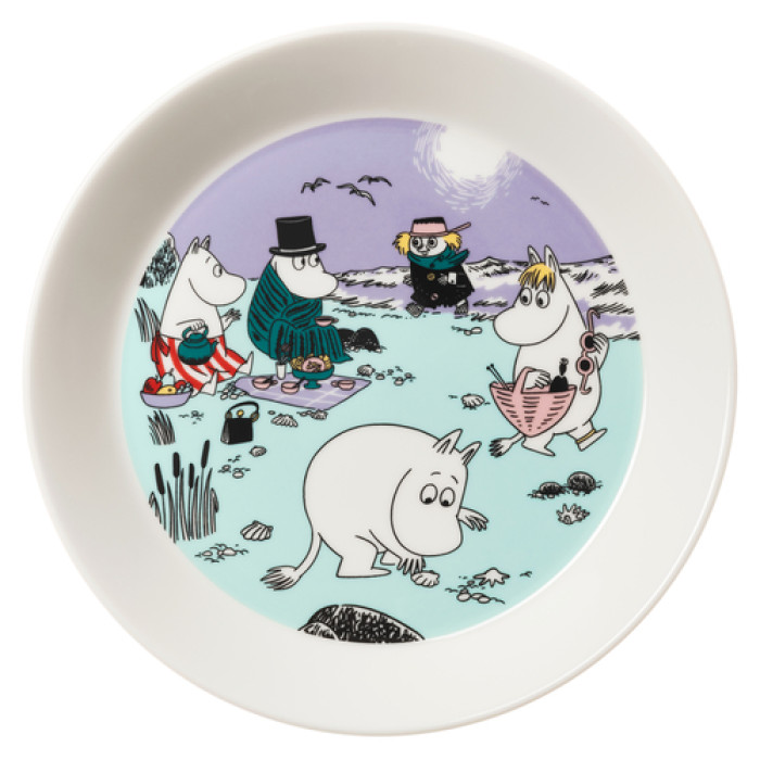 Тарелка Moomin День на пляже, 19 см