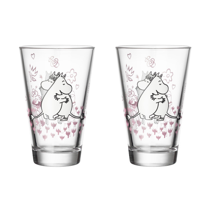 Набор стаканов Moomin Любовь 300 мл, 2 шт