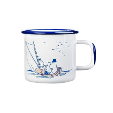 Кружка эмалированная Moomin Моряки White, 370 мл (ТОВАР ИЗ АУТЛЕТА)