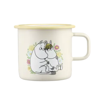 Кружка эмалированная Moomin Цветы Yellow, 550 мл (ТОВАР ИЗ АУТЛЕТА)