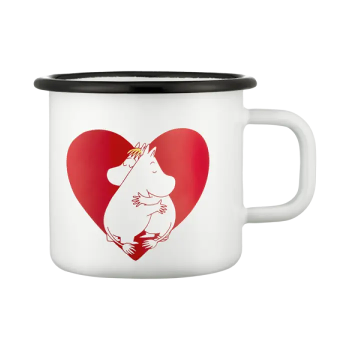 Кружка эмалированная Moomin Любовь 370 мл (ТОВАР ИЗ АУТЛЕТА)
