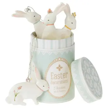 Набор подвесных укаршений Easter Кролик 5 шт.