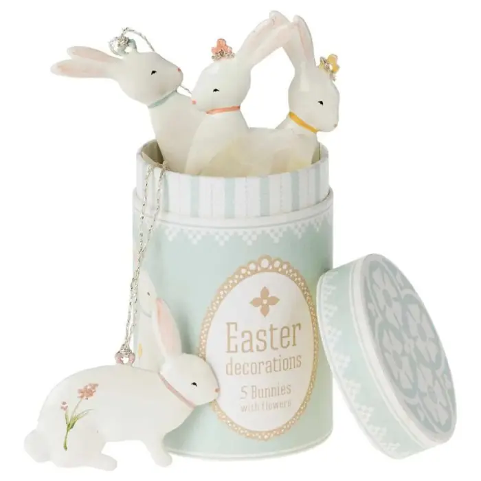 Набор подвесных укаршений Easter Кролик 5 шт.