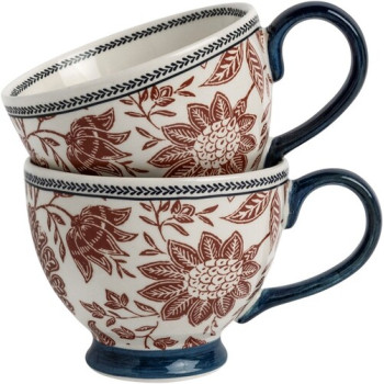 Набор кружек Laura Ashley Hedingham Blue Terra 430 мл, 2 шт