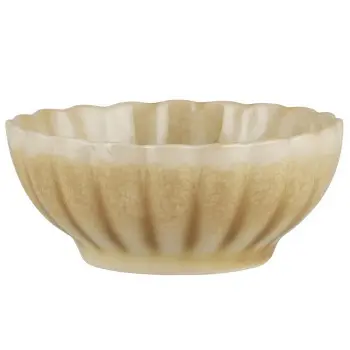 Пиала flower shape 9 см., желтая.