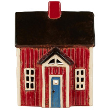 Подсвечник House tealight Stillenat red bow on door