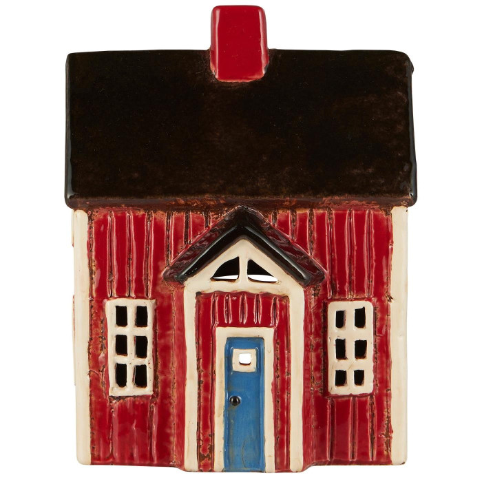 Подсвечник House tealight Stillenat red bow on door