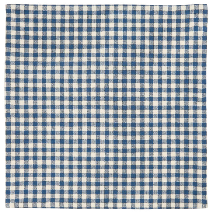 Салфетка Lucas dark blue small natural checks 40х40 см