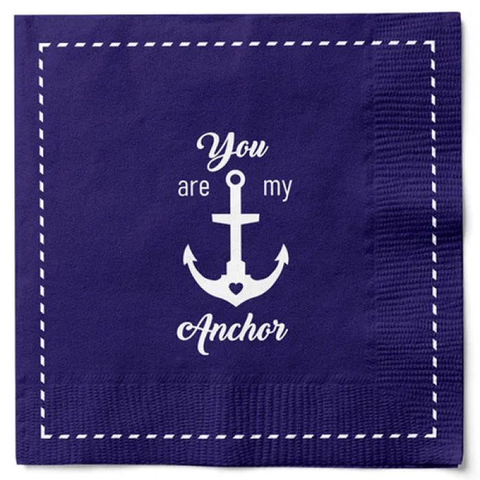 Салфетки бумажные Nautical Anchor 33х33 см, 20 шт
