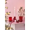 Подсвечник holder glass candle red для свечи d 2,2 см