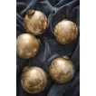 Набор шаров engraving white/gold 5 шт