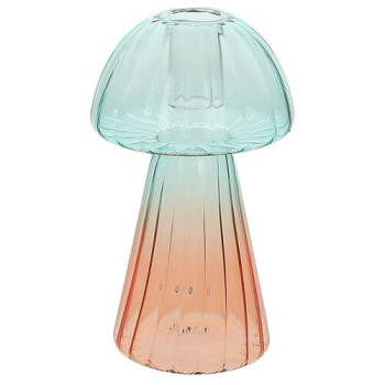 Подсвечник Gl Design Mushroom Arancio/Blu 15 см