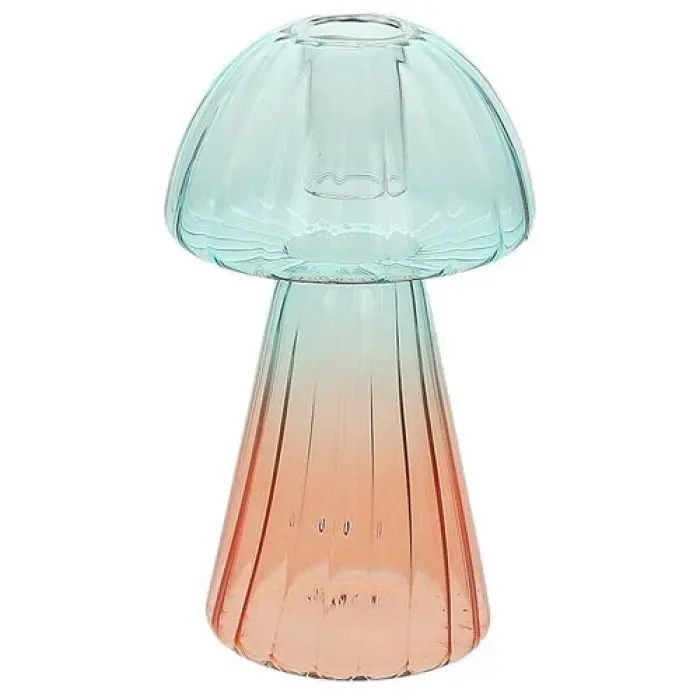 Подсвечник Gl Design Mushroom Arancio/Blu 15 см