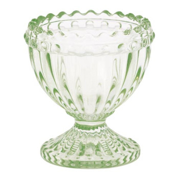 Подставка для яйца стеклянная Alice pale green