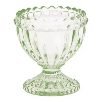 Подставка для яйца стеклянная Alice pale green