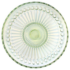 Стеклянная тарелка Alice pale green 18,5 см