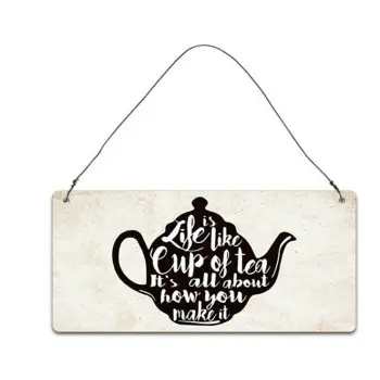 Металлическая табличка Life is like 7x15 см