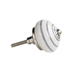Ручка мебельная White with grey stripes 4 см