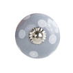 Мебельная ручка grey with white dots